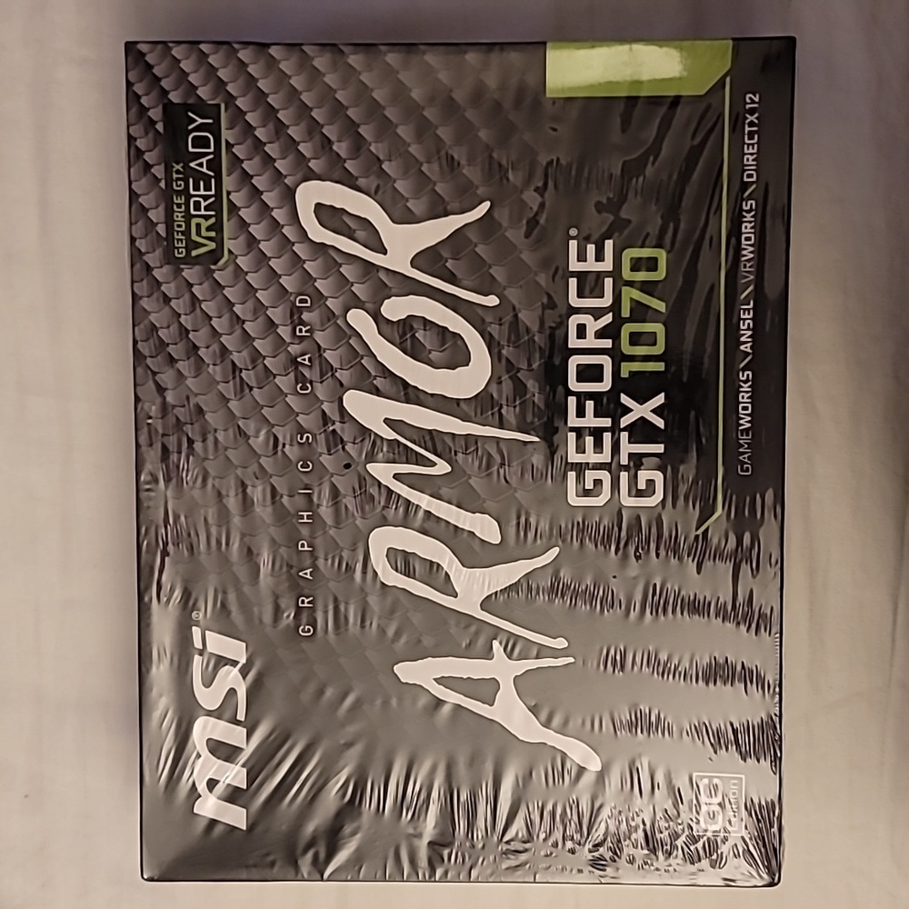 MSI ARMOR GEFORCE GTX 1070 GRAPHICS CARD VR READY OC Edition Brand New Sealed!